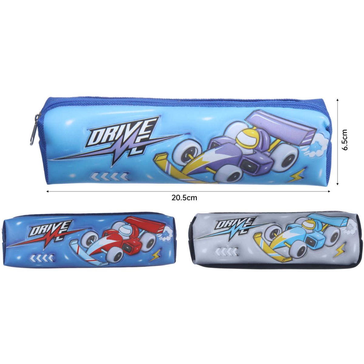 Estuche Escolar Diseño Niños Auto Carrera Drive Me