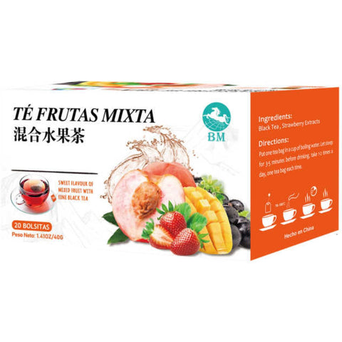 Té de Frutas Mixtas 40g - 20 Bolsitas de 2g por Caja