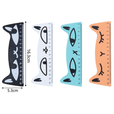 Regla de 15cm con Diseño de Gato - Ideal para Niños y Estudiantes