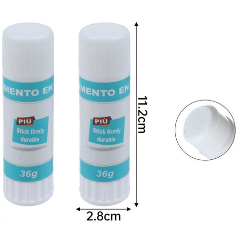 Set de 2 Pegamentos en Barra 36g - Adhesión Fuerte y Duradera