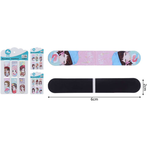 Set de 6 Marcadores Magnéticos - Ideal para Libros, Cuadernos y Documentos