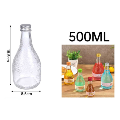 Frasco Decorativo para Licores 500ml Textura Frost Color Variado