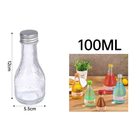 Frasco Decorativo para Licores 100ml Textura Frost Tapa Color Variado