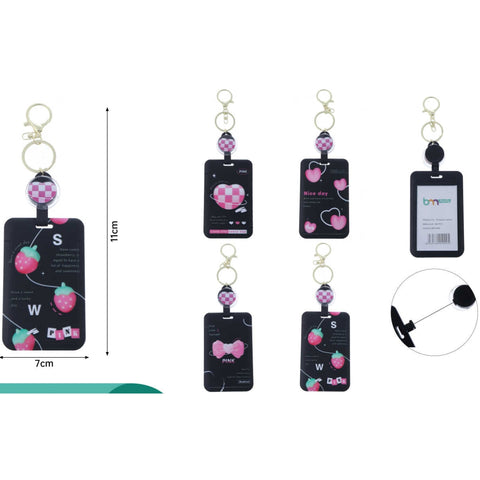 Portacredenciales Diseño Pink - Ideal para Tarjetas de Identificación