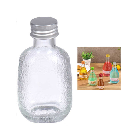 Botellita Redonda Texturizada Estilo Frost 100ml