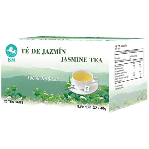 Té Verde con Jazmín 40g - 20 Bolsitas de 2g por Caja