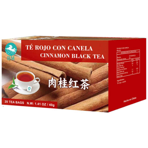 Té Rojo con Canela 40g - 20 Bolsitas de 2g por Caja