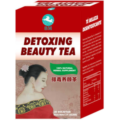 Té Detox y Belleza 40g - 20 Bolsitas de 2g por Caja