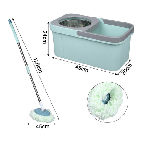 Mopa Trapeador Giratoria 360 Cetrifugadora Acero