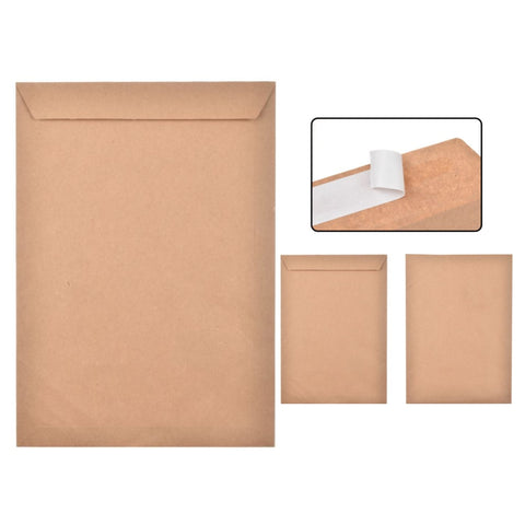 Set de 50 Sobres de Papel Kraft A4 con Cierre Adhesivo - Resistentes y Seguros