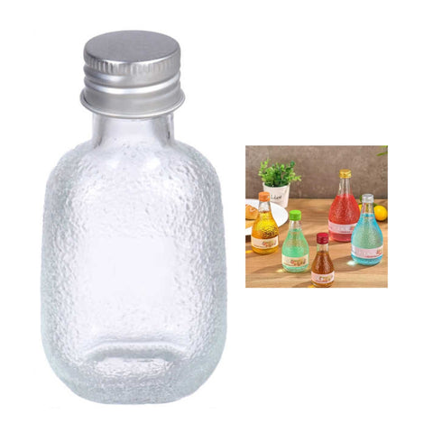 Botellita Redonda Texturizada Estilo Frost 50ml