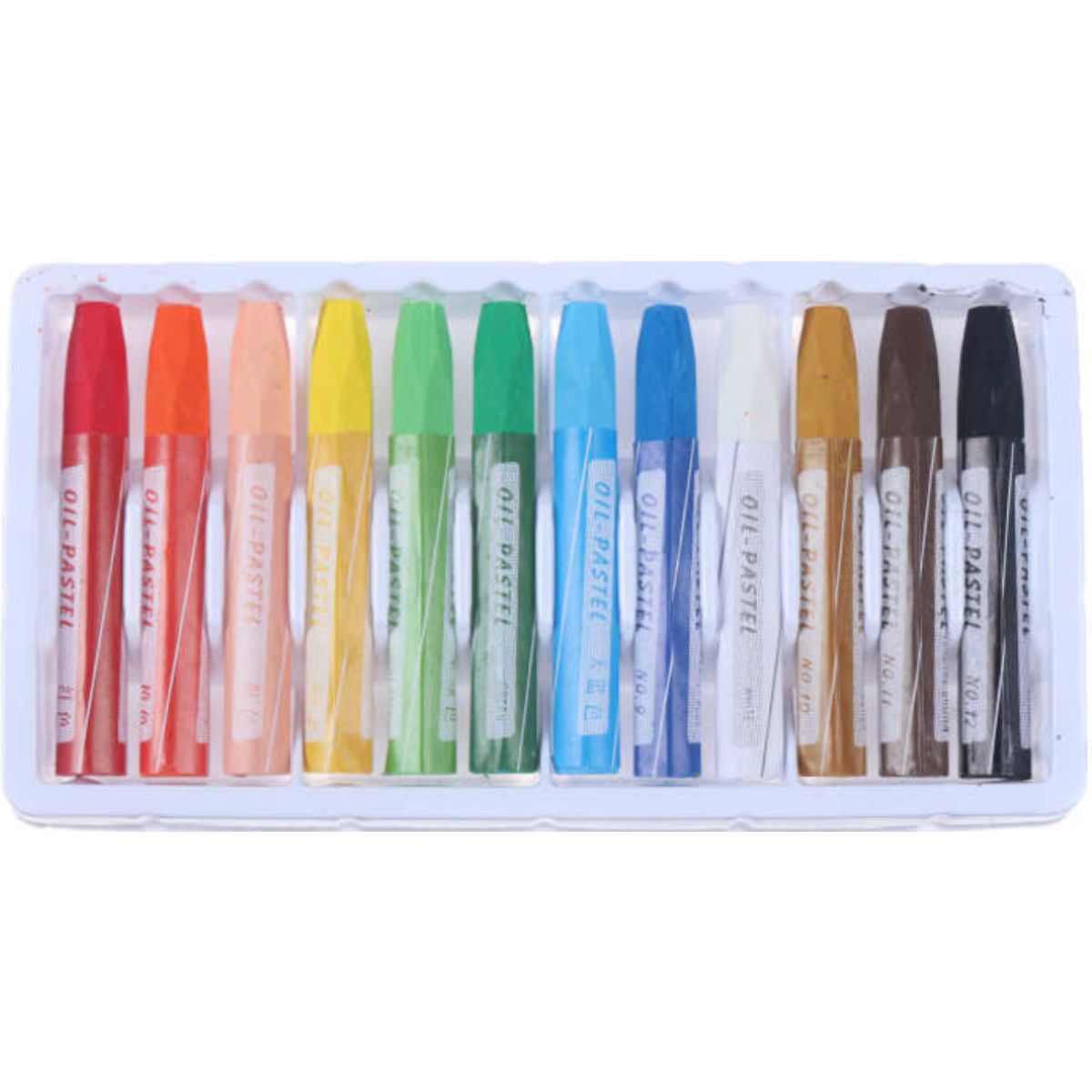 Lápices De Cera Para Niños Crayones Oil 12 Pcs