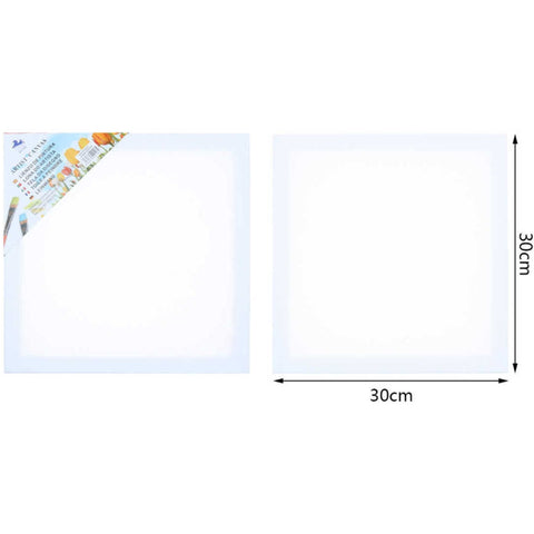 Lienzo para Pintar 30x30 cm - Marco de Madera Resistente para Arte