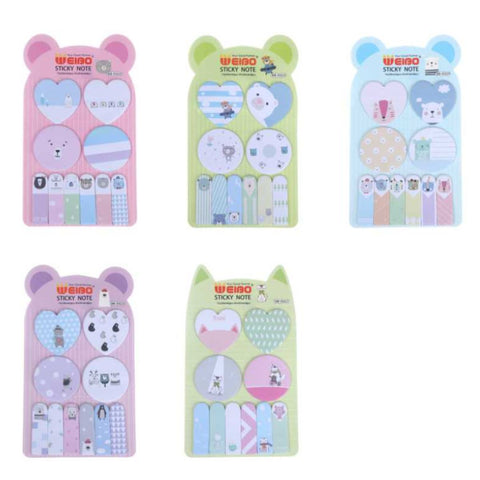 Set Etiquetas Kawai Notas Adhesivas Weibo