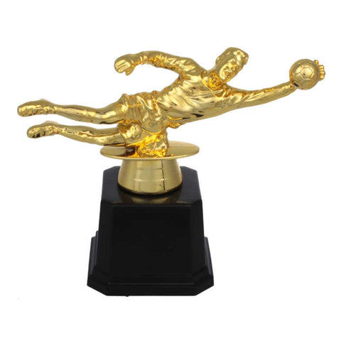 Trofeo de Arquero 15 cm – Portero Atajando Balón
