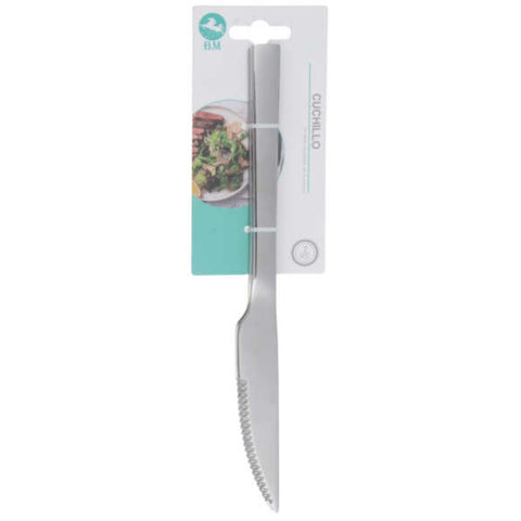 Set de 2 Cuchillos para Carne de Acero Inoxidable - Punta Cuadrada