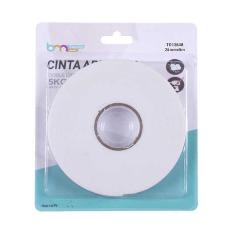 Cinta Adhesiva Doble Cara Espuma 2.4cm x 5m