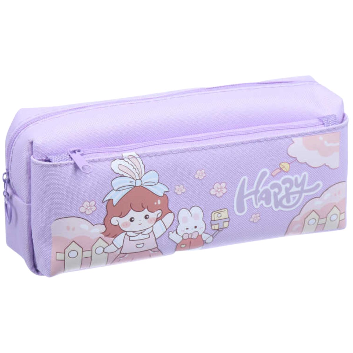 Estuche Escolar Niños Diseños Kawaii 21.5Cm