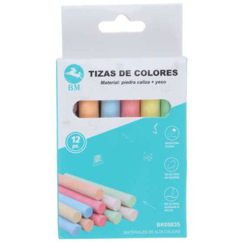 Set de 12 Tizas de Colores