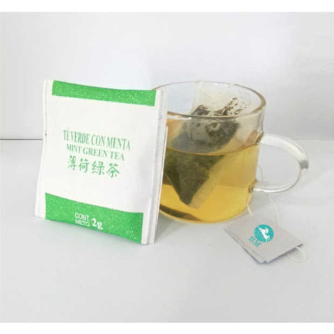 Té Verde con Menta 40g - 20 Bolsitas de 2g por Caja