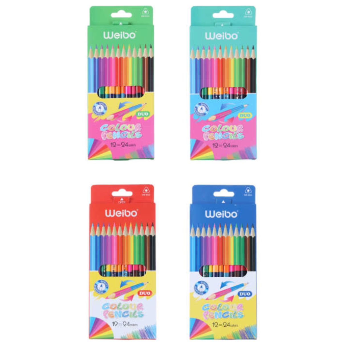 Lapices de Colores 12 Pcs Weibo