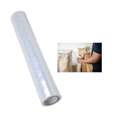 Papel Alusa Film Plástico 50cm x 150m Transparente 20 Micrones Para Cocina o Embalaje