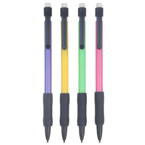 Set de 4 Portaminas 0.5 mm - Rojo, Amarillo, Verde y Azul