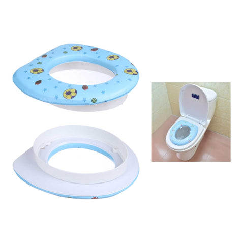 Asiento Adaptador Infantil de Inodoro PVC Diseño Deportivo 29x28 cm