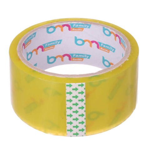 Cinta de Embalaje Transparente Amarilla 48mm x 40y – 45 micras