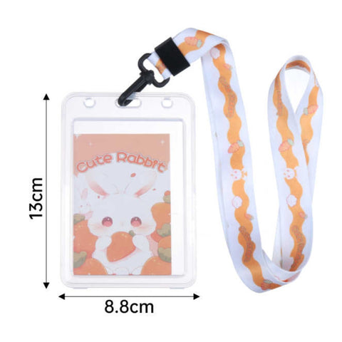 Porta Credenciales Modelo 8200 Diseño Cute Conejo - Diseños Variados
