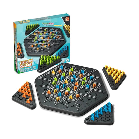 Ajedrez Triangular de Cadena / Rompecabezas Estratégico Grande