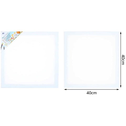 Lienzo para Pintar 40x40 cm - Marco de Madera Resistente para Proyectos Artísticos