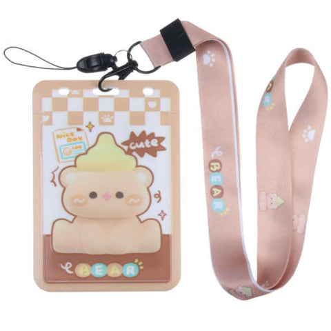 Porta Credenciales Modelo 8400 Cute Bear Diseños Variados