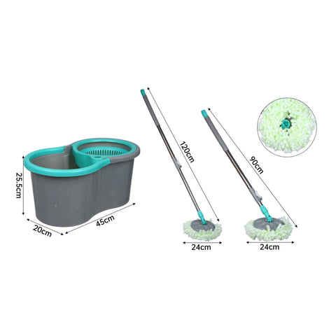 Mopa Trapeador con Balde Centrifugadora  1 Cabezal Azul Lake