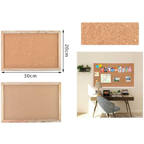 Pizarra de Corcho 20x30 cm - Compacta y Funcional para Organización