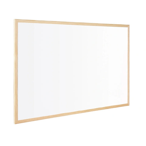 Pizarra Blanca Acrílica 50x70 cm - Marco de Madera Compacto