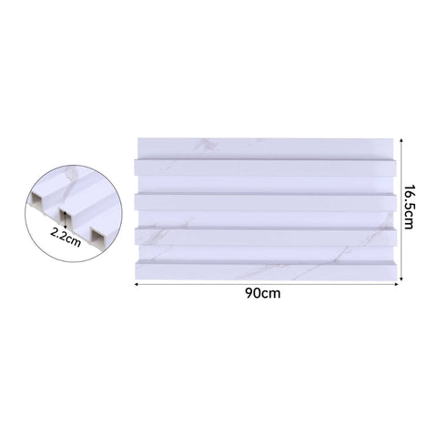 Pack 10 Panel Decorativo PVC Marmol Madera 90cm