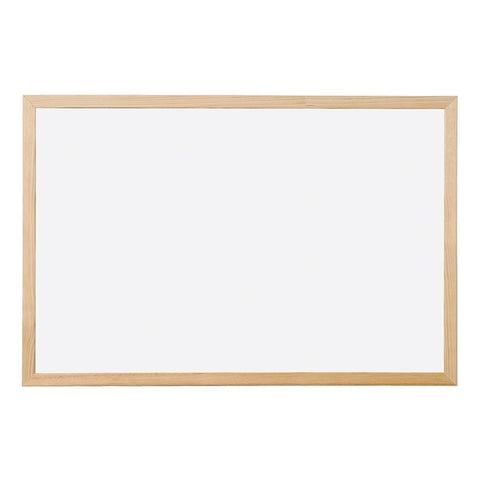 Pizarra Blanca Acrílica 40x50 cm - Marco de Madera Elegante