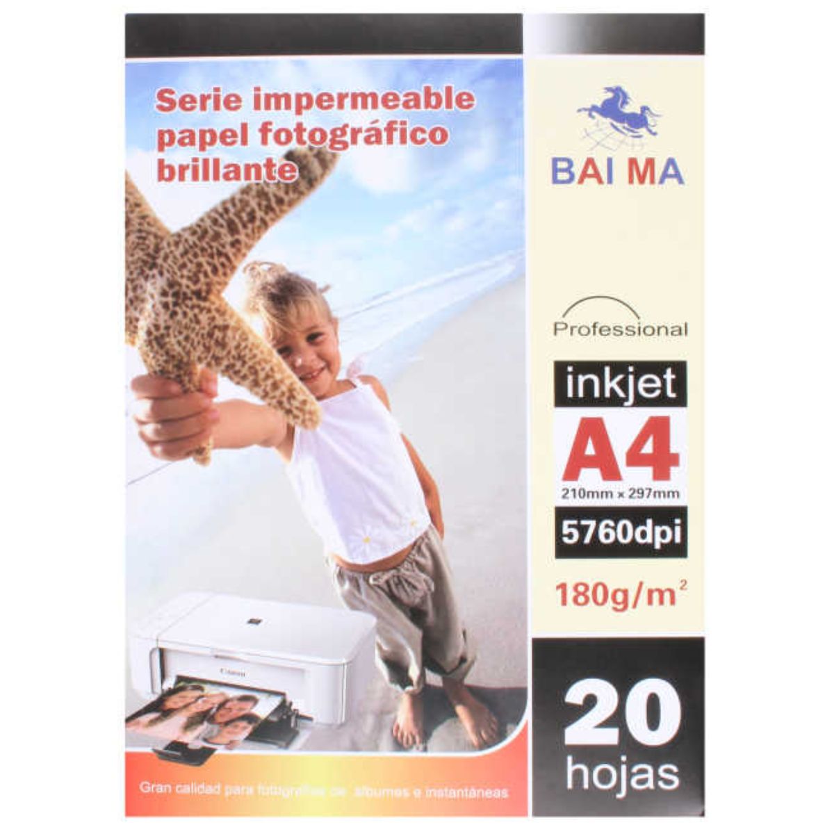 Papel Fotográfico de Alto Brillo 180 g - Impresiones de Alta Calidad