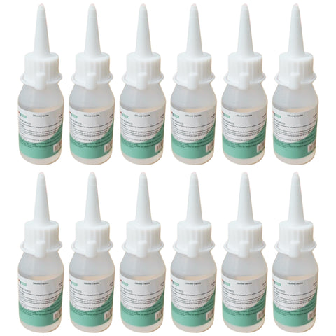 Pack x12 Silicona Líquida Transparente 50ml para Manualidades