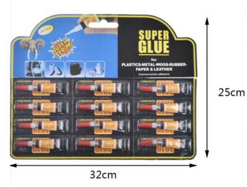 Pack 12 Adhesivos Instantáneos Super Glue 3g – Unión Rápida y Resistente