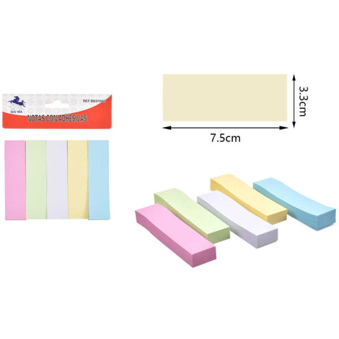 Notas Adhesivas C4-5 - 5 Secciones de Colores