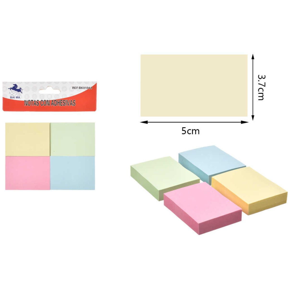 Notas Adhesivas A4-4 - 4 Secciones de Colores