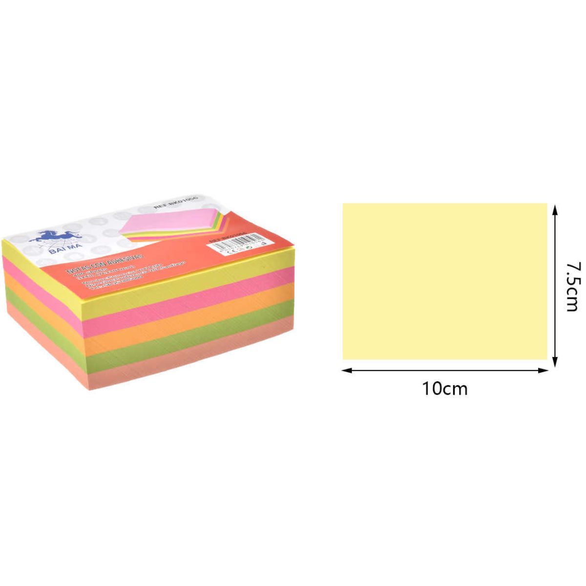 Notas Adhesivas T1 - Fluorescentes 3x3 cm