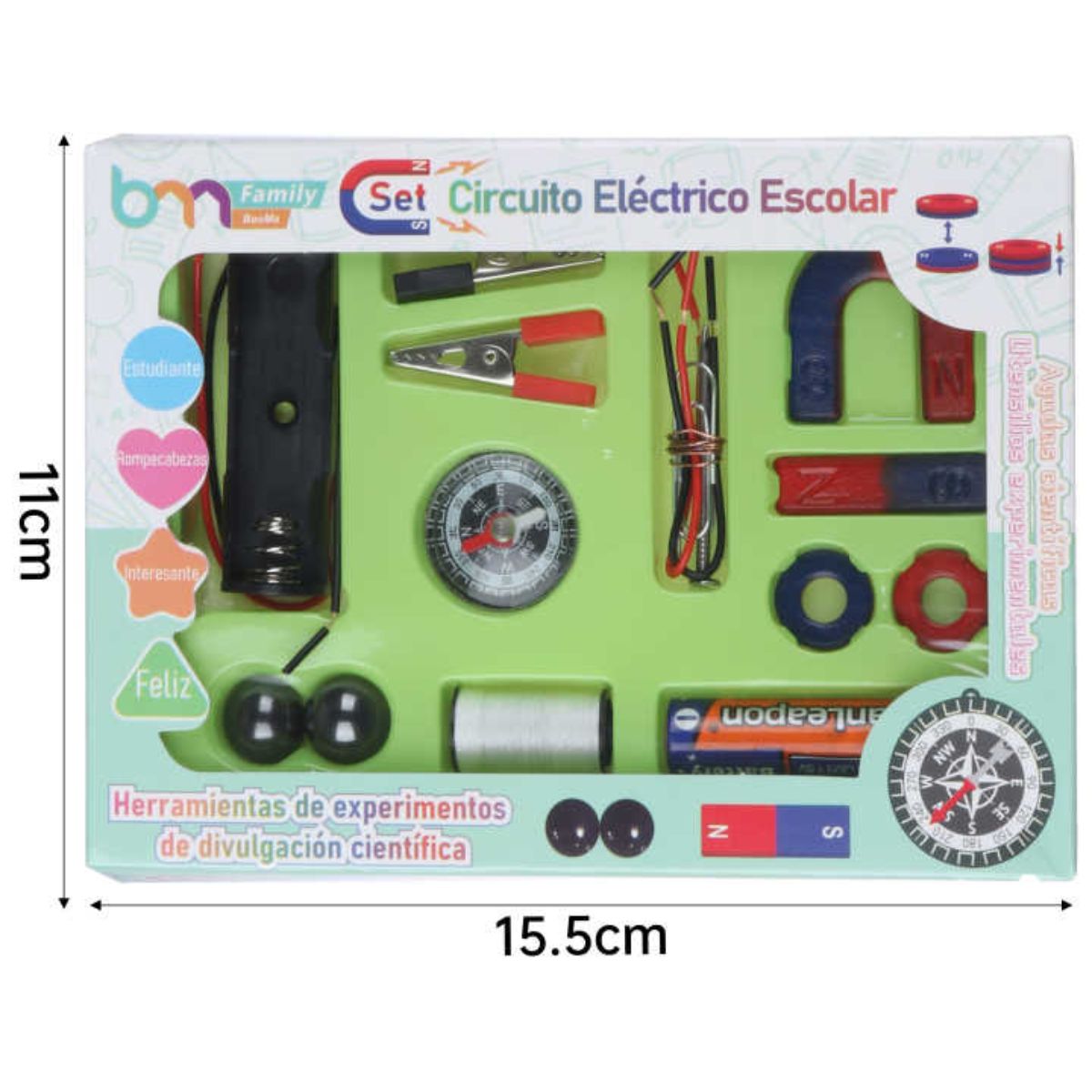 Circuito Eléctrico Escolar K120-7 - Set de Electromagnetos