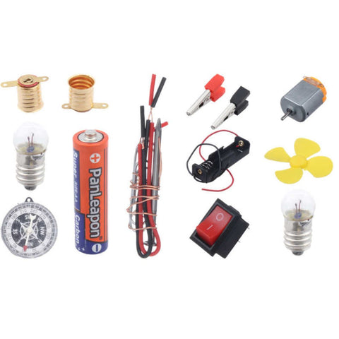 Set de Circuito Escolar con Motor XS9-K130-11-3000 con Cajita de Plástico