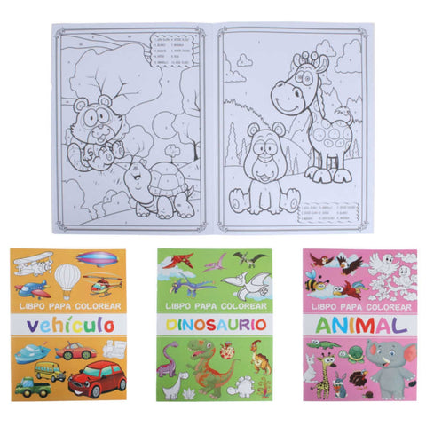 Pack 12 Libros para Colorear Infantil - Diseños Divertidos y Educativos Variados