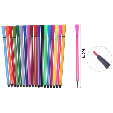 Set de 18 Marcadores de Acuarela - Colores Vibrantes y Efectos Suaves