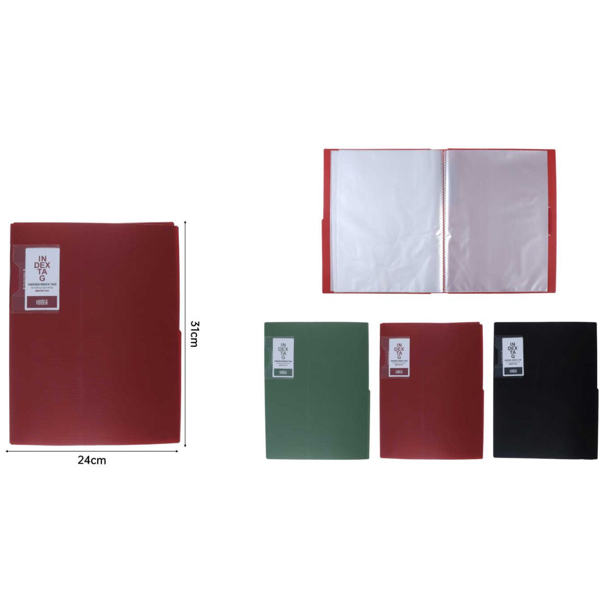 Archivador de Documentos con Índice Oculto WD9128 - Carpeta para 60 Páginas