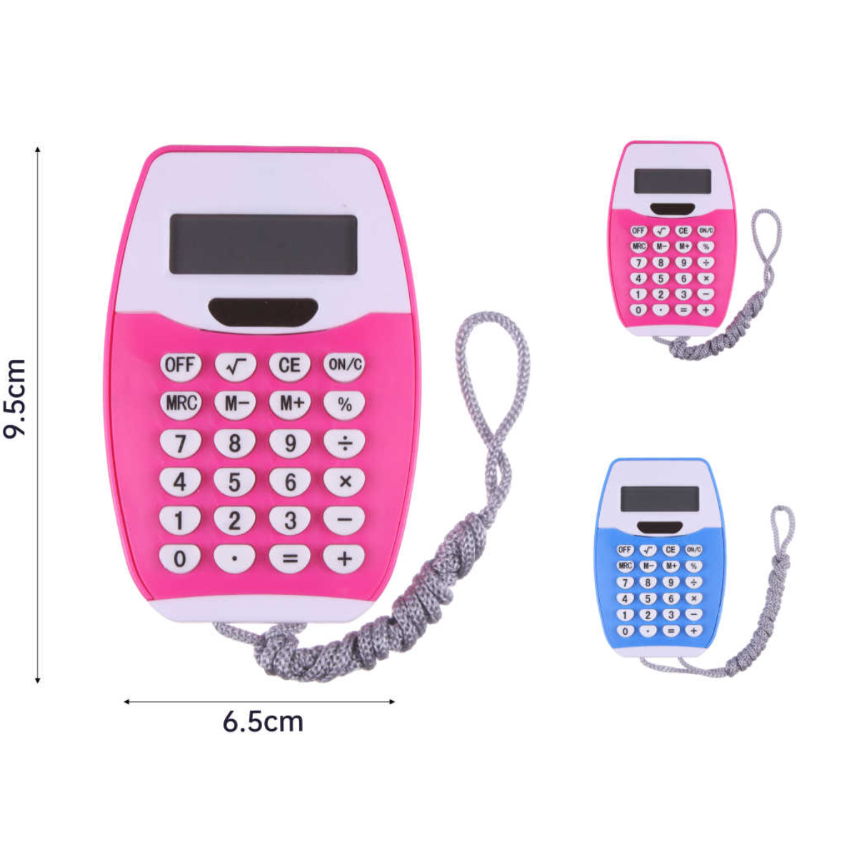 Calculadora 607 con Teclas Completa y Cordón para Colgar - Eficiente y Compacta